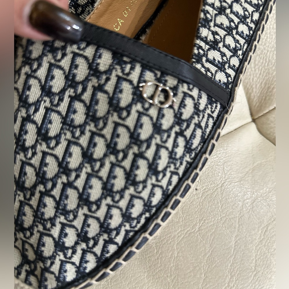 Christian Dior Oblique Monogram Paradise Espadrille Beige/Black - Picture 3 of 10